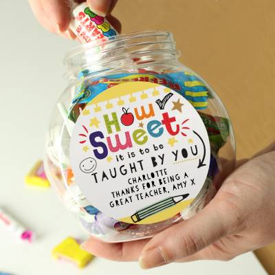 Personalised Shape Little Minds Sweet Jar