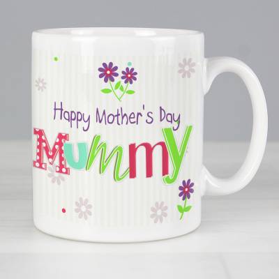 Image of Personalised Patchwork Flowers Mug