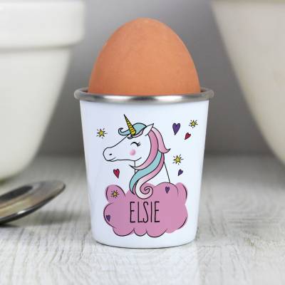 Personalised Unicorn Egg Cup