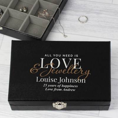 Personalised Love & Jewellery Organiser Box