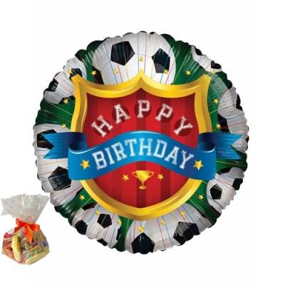 Happy Birthday Football Sweet Balloon