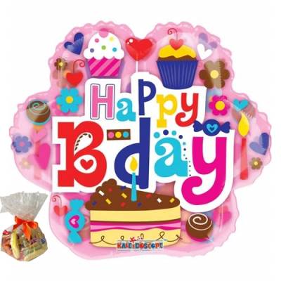 Happy Birthday Cakes Sweet Balloon