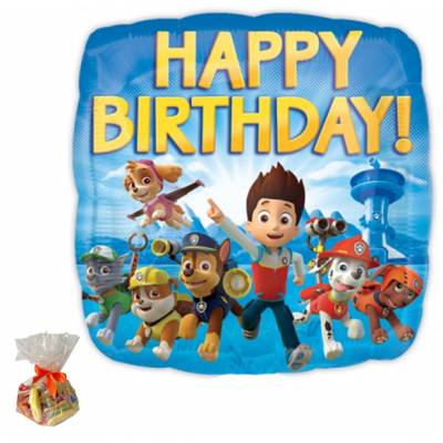 Paw Patrol Happy Birthday Sweet Balloon