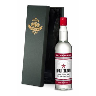 Personalised Vodka in Gift Box