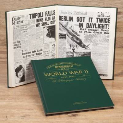Personalised Embossed WW2 Newspaper Book