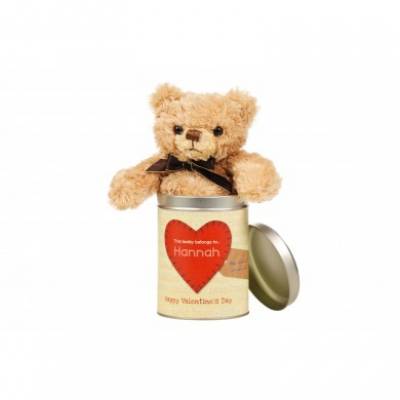 Image of Personalised Romantic Teddy in a Tin