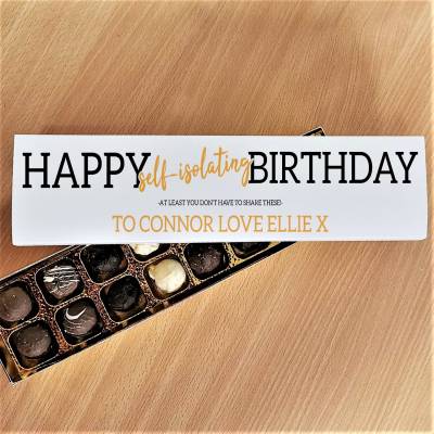 Happy Self Isolating Birthday Handmade Truffles