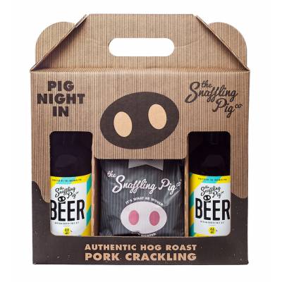 Two Beers and Pork Cracking Gift Set