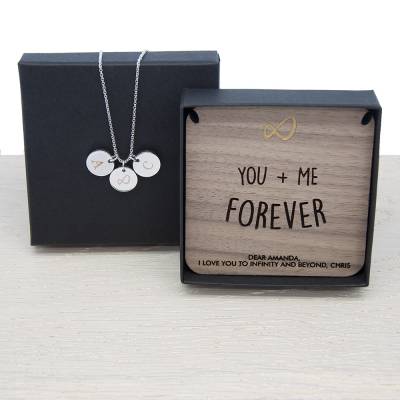 Image of Personalised Infinity Necklace And Keepsake