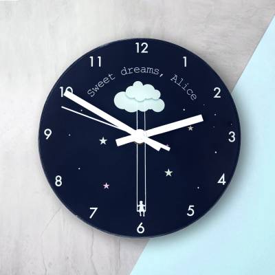 Sweet Dreams Personalised Wall Clock