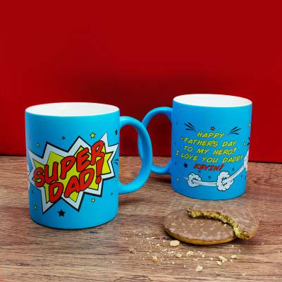 Personalised Super Dad Mug