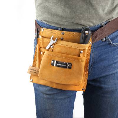 Personalised Leather Tool Belt 6 Pocket