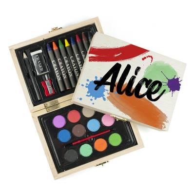 Personalised Colour Splash Colouring Set