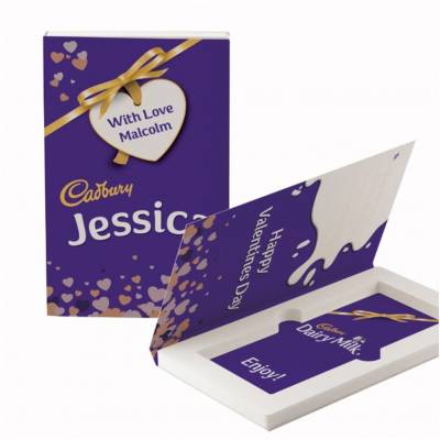 Happy Valentine's Day Cadbury Dairy Milk Chocolate Card