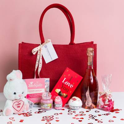 Luxury Valentines Day Treats Gift Bag Funky Hampers