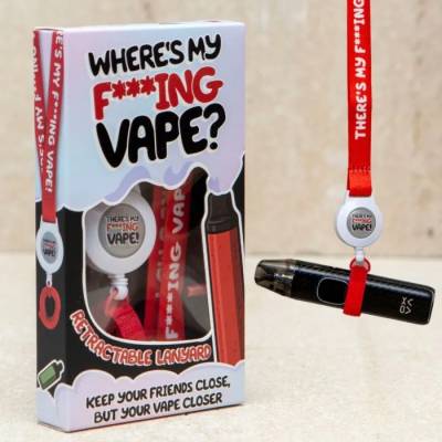 Where's My F ing Vape? Retractable Lanyard
