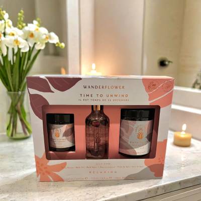 Time To Unwind Bath & Body Set by Wild Rose