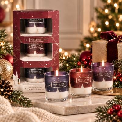 Heart & Home Christmas Mini Candle Gift Set