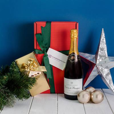 Christmas Champagne and Belgian Chocolates Hamper