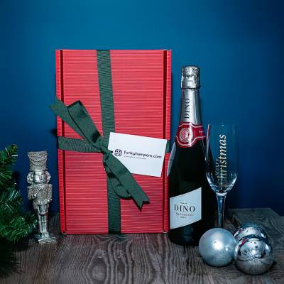 Christmas Prosecco and Flute Hamper