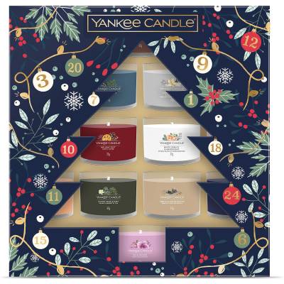 Yankee Candle 12 Filled Votives Christmas Gift Set