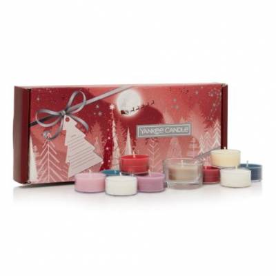 Yankee Candle 10 Tealight & Holder Christmas Gift Set