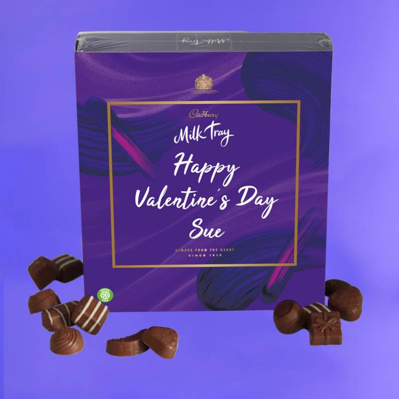 Personalised Valentines Day Cadbury Milk Tray 360g Funky Hampers