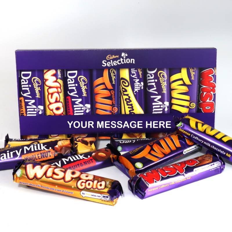 Personalised Cadbury Mixed Bars Letterbox Selection