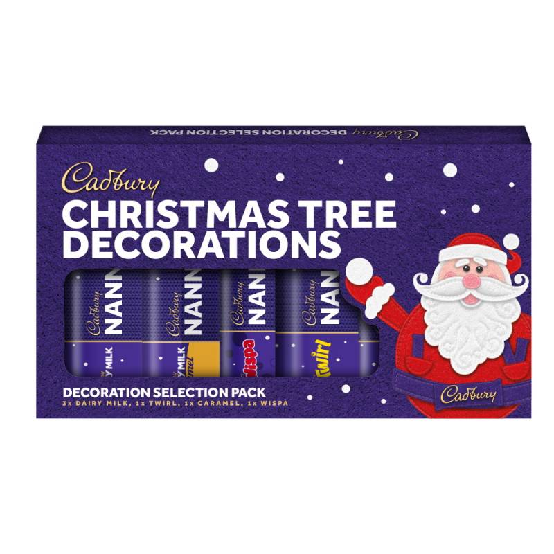 Personalised Cadbury Christmas Hanging Decorations x 6