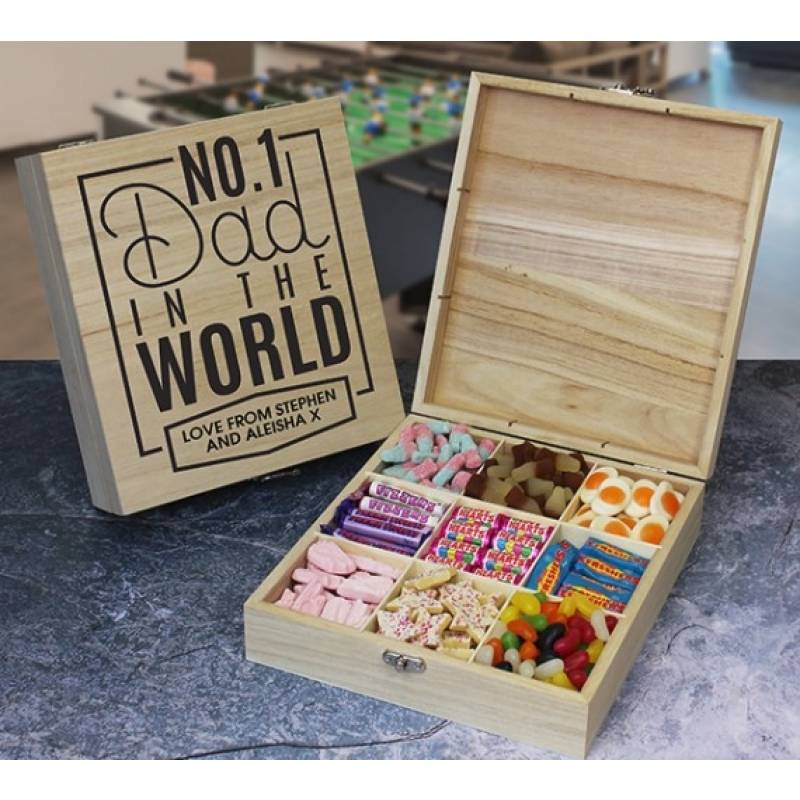 Personalised No 1 Dad Sweet Box