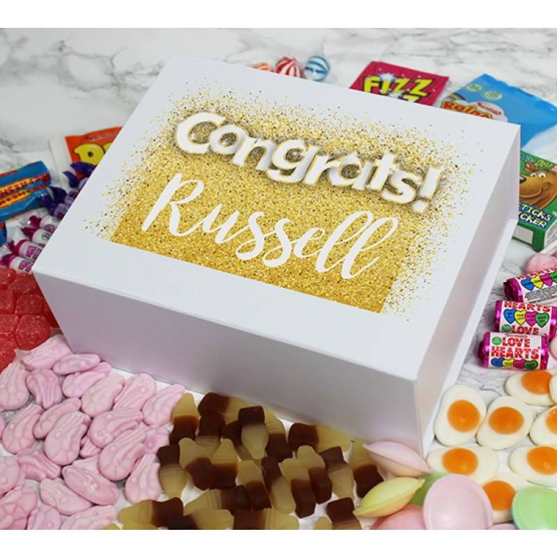 Personalised Congratulations Sweet Box
