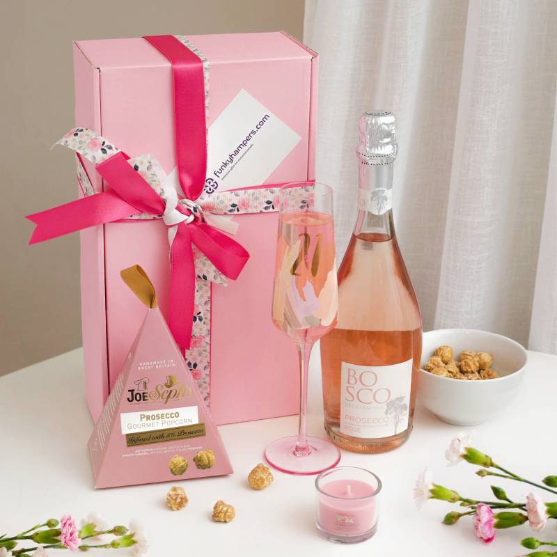 21st Birthday Pink Prosecco Treat Box