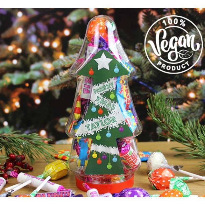 Personalised Christmas Tree Sweet Jar