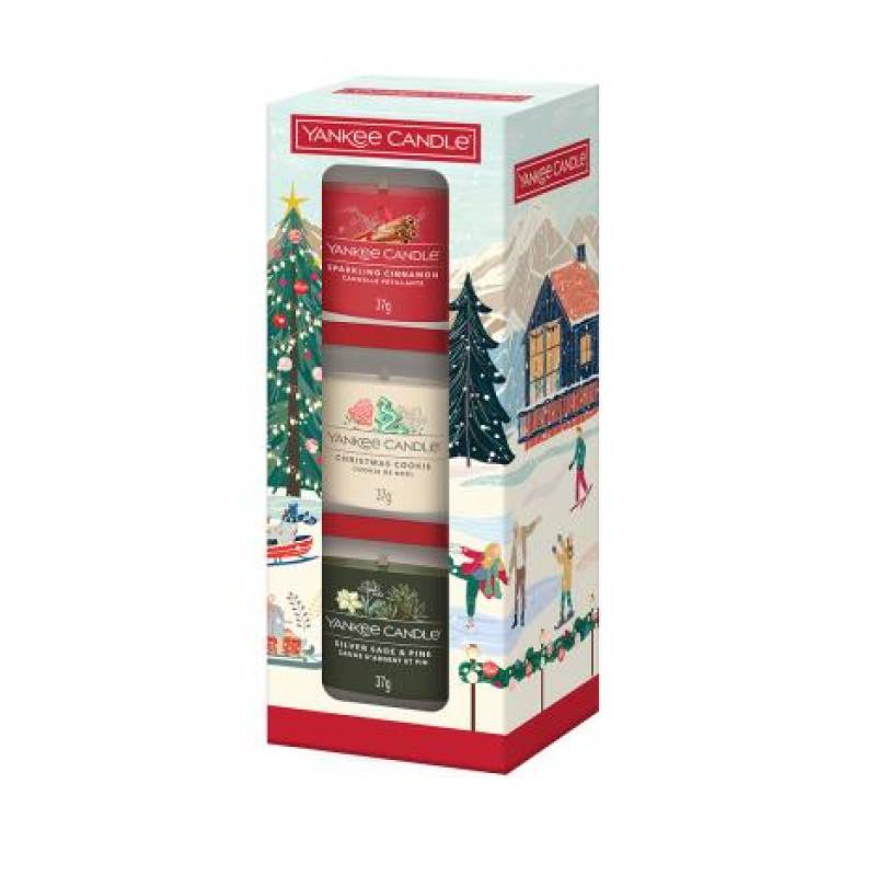 Yankee Candle 3 Filled Votive Candle Christmas Classics Gift Set