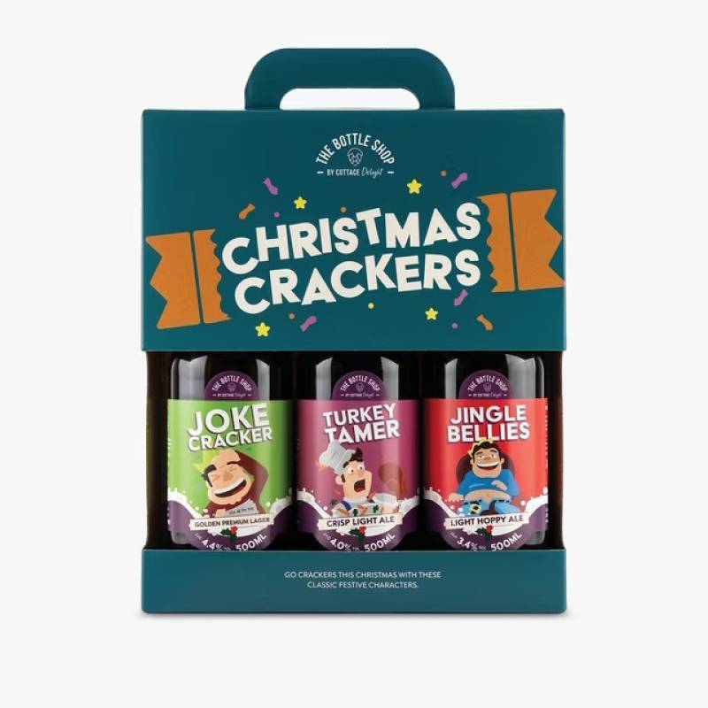 Christmas Crackers Beer Gift Set 3 Festive Ales