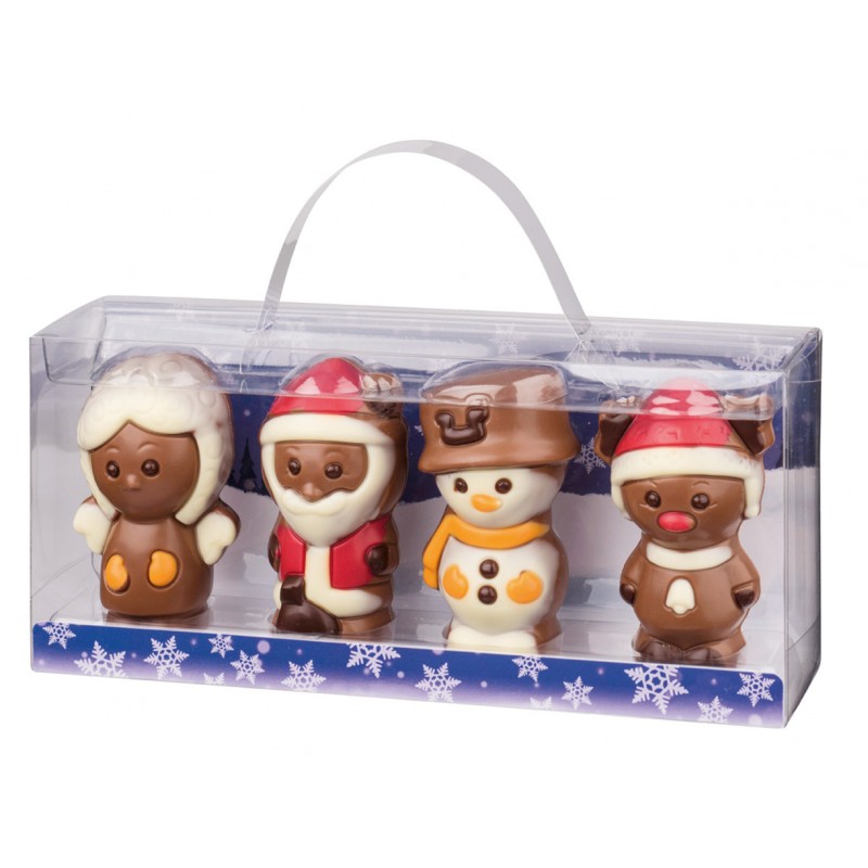 4 Christmas Chocolate Figures