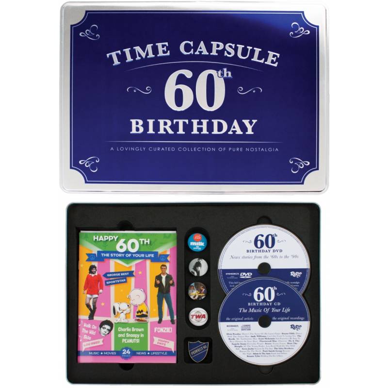 Happy 60th Birthday Time Capsule Tin