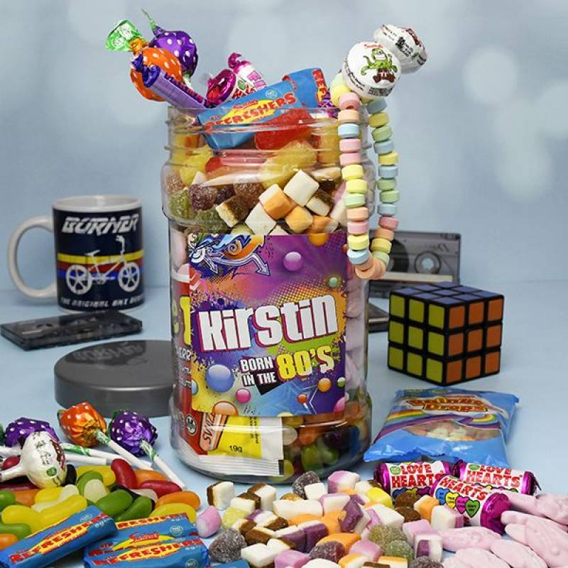 Born In The 80's Retro Sweet Jar