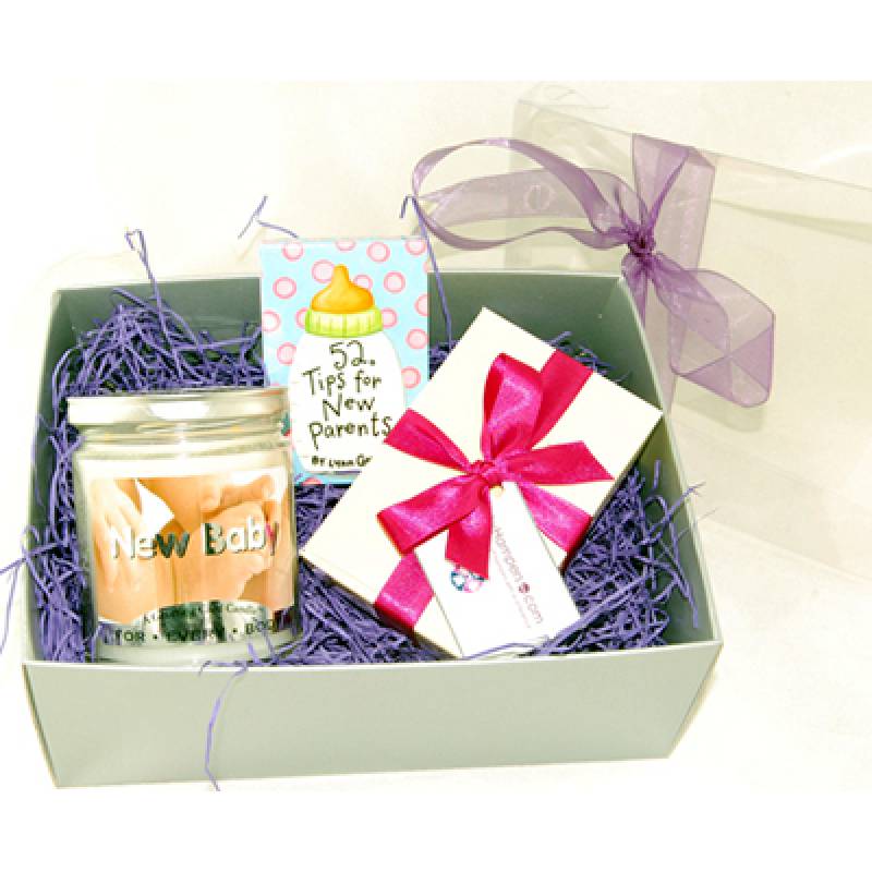 New Baby Candle Gift Set Funky Hampers