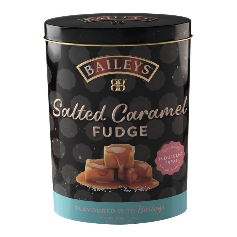 Salted Caramel Baileys Fudge Tin