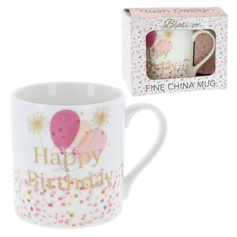 Happy Birthday Balloons Mug