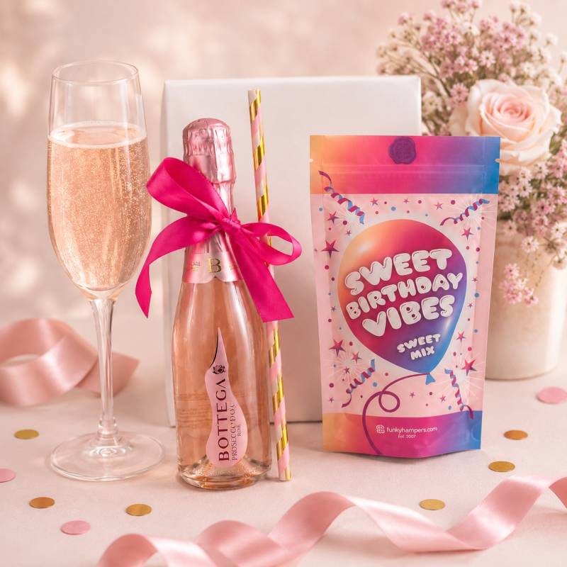 Sweet Birthday Vibes Prosecco Gift Box Sweet Birthday Vibes Prosecco Gift Box