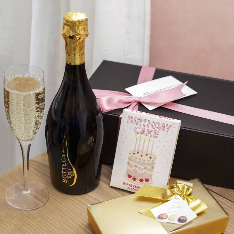 Happy Birthday Prosecco and Belgian Chocolates