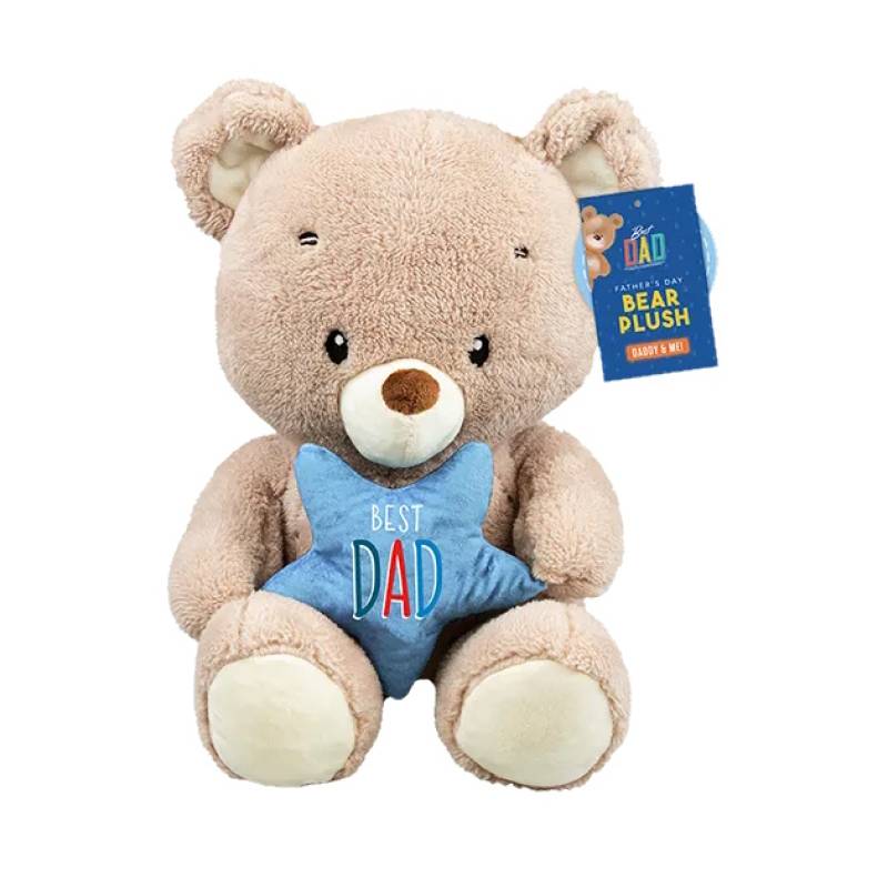 Best Dad Plush Bear