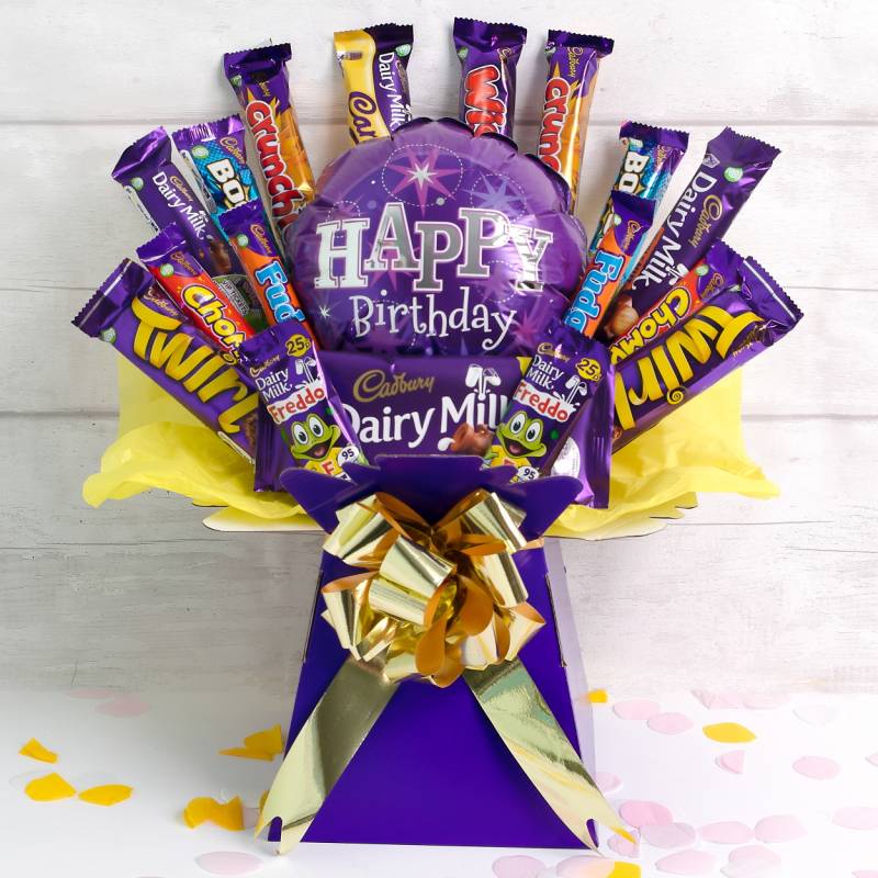 The Happy Birthday Deluxe Cadburys Chocolate Bouquet