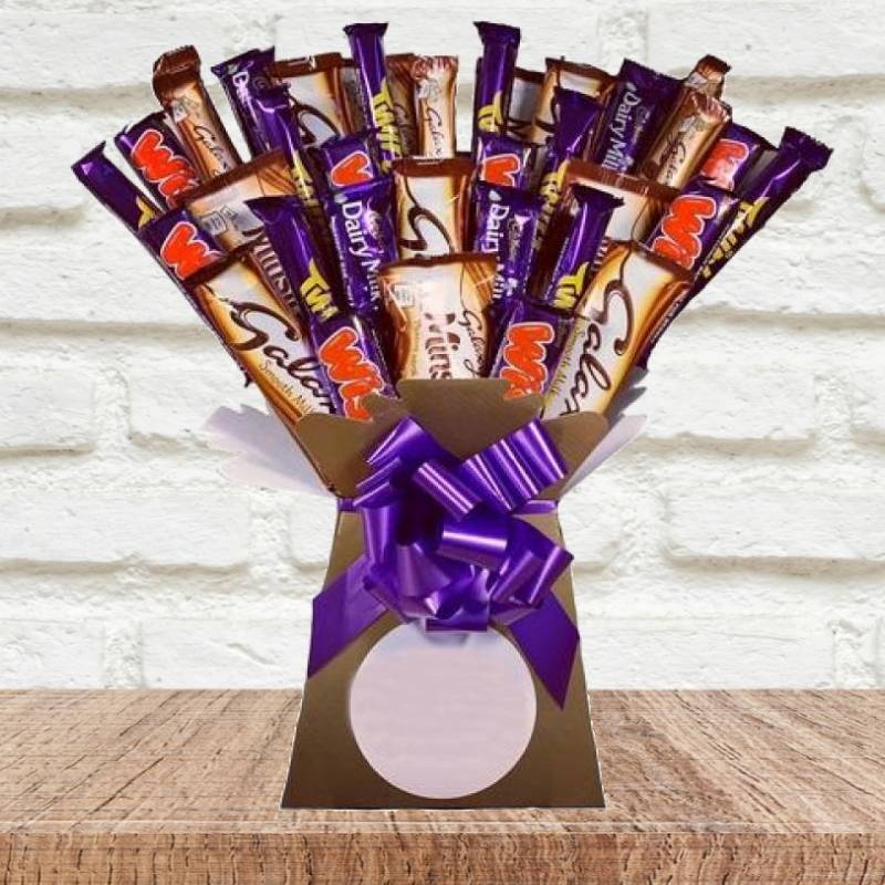 Galaxy and Cadbury Chocolate Bouquet Funky Hampers