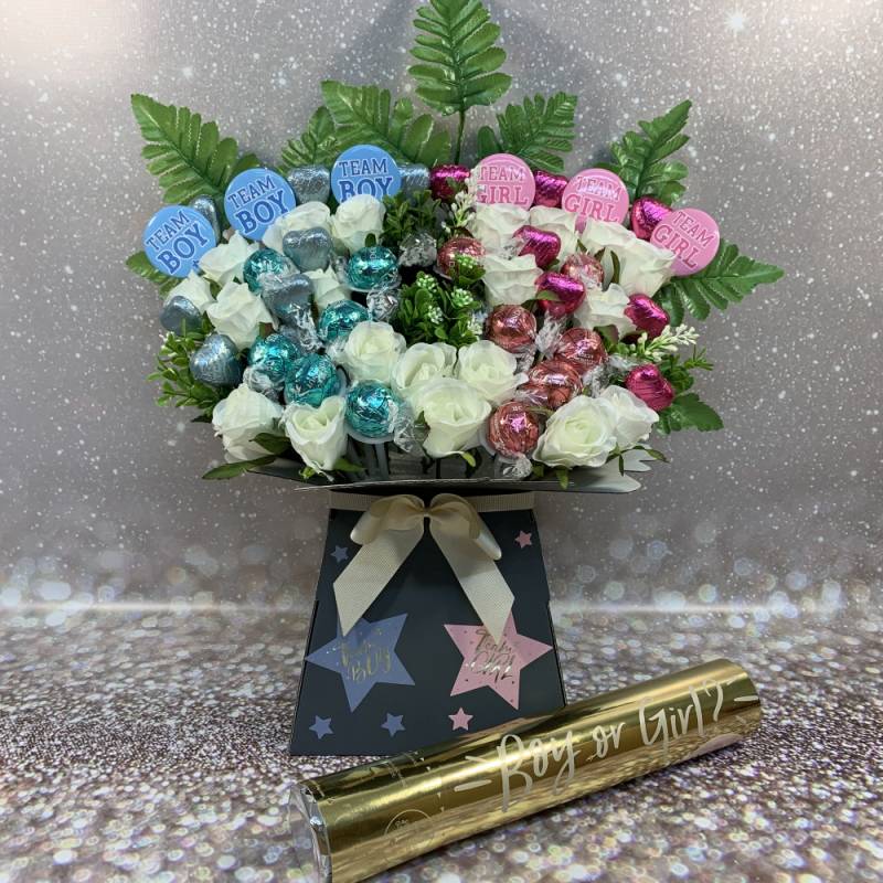 Baby Girl Gender Reveal Party Bouquet