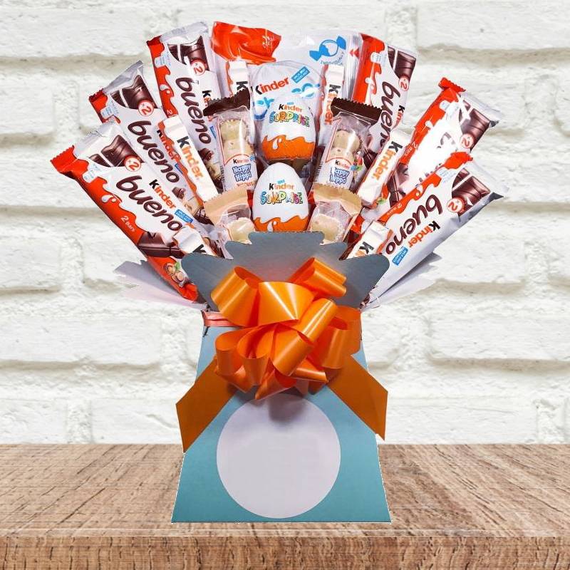 Grand bouquet de chocolat Kinder - Chocolate Lovers Variety Gift Hamper  Selection