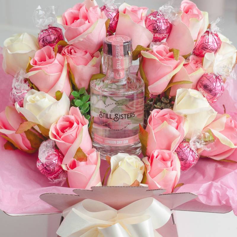 Still Sisters Rose Gin & Roses Chocolate Bouquet