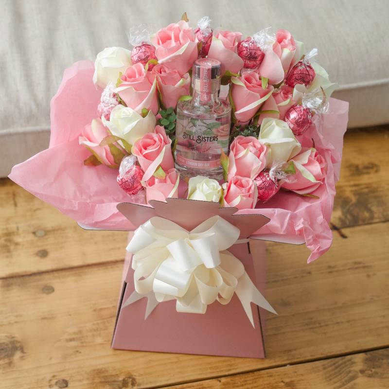 Still Sisters Rose Gin & Roses Chocolate Bouquet